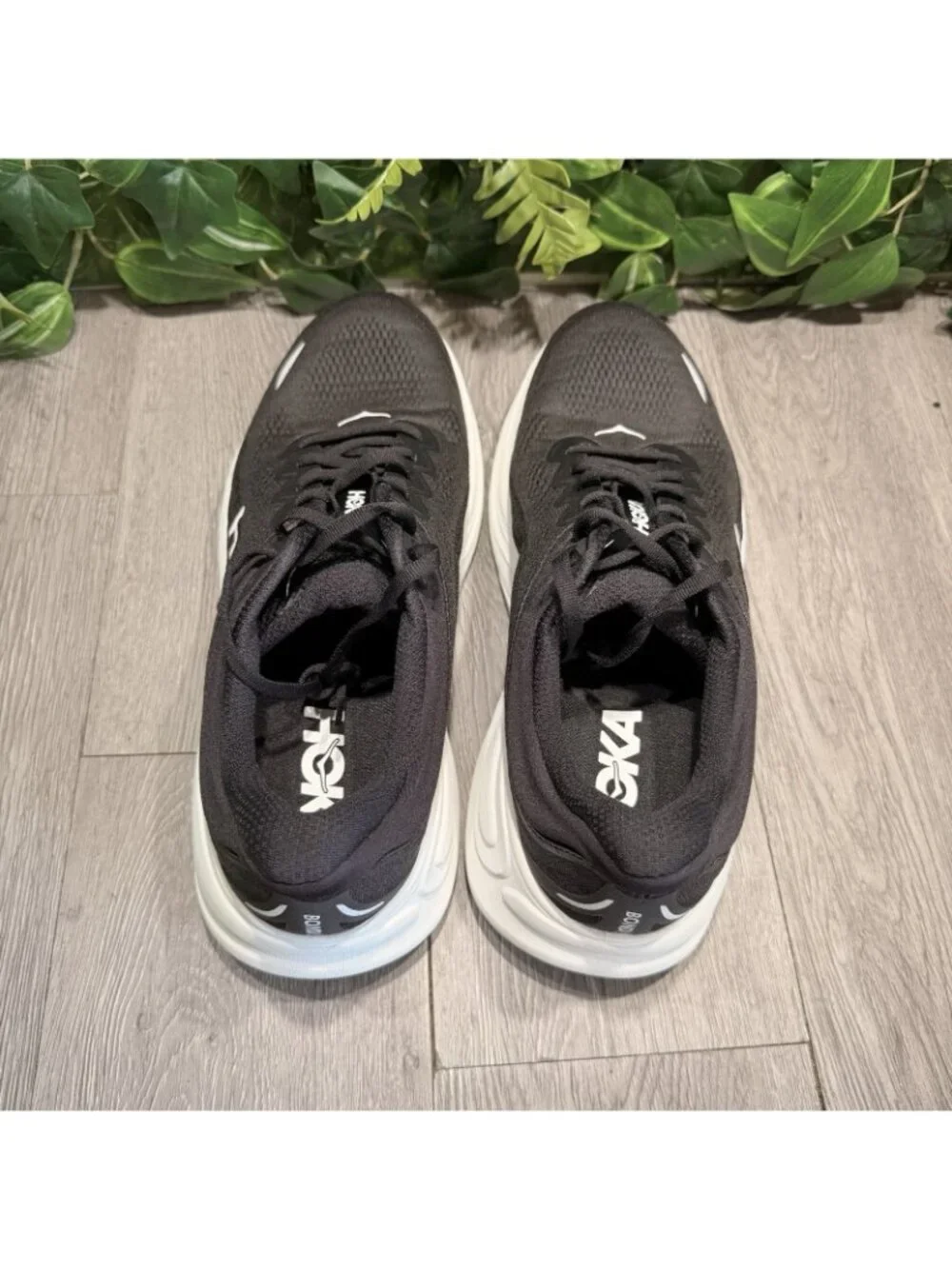 Hoka Bondi 9 Men’s Sz 11.5 2 Black Running Shoes Max Cushion Comfort Sneaker